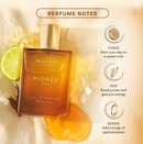Honey Oud Eau De Parfum Long Lasting Unisex Honey Oud Eau De Parfum 3.4 Oz Floral Spicy with Patchouli Vanilla Cologne Christmas