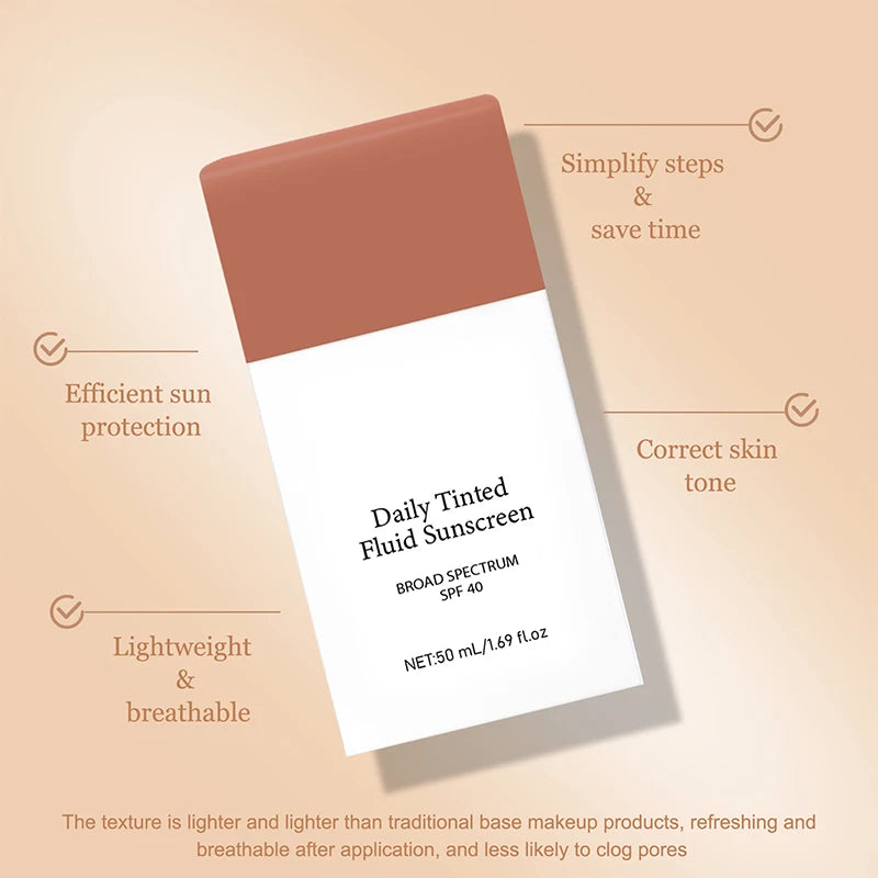 Daily Tinted Fluid Sunscreen 50ml Spf Facial