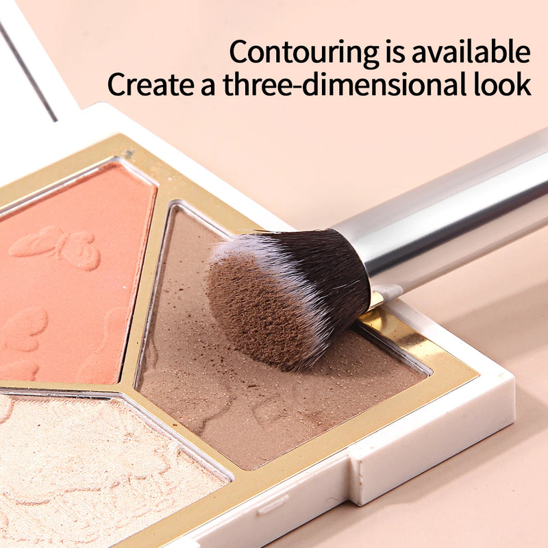 concealer paw brush - angled for seamless application