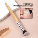 concealer paw brush - angled for seamless application