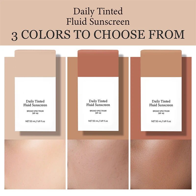 Daily Tinted Fluid Sunscreen 50ml Spf Facial
