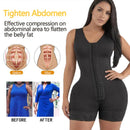 Women's shaping girdle with abdominal control, full body shaper that lifts the buttocks and has a zipper at the crotch
